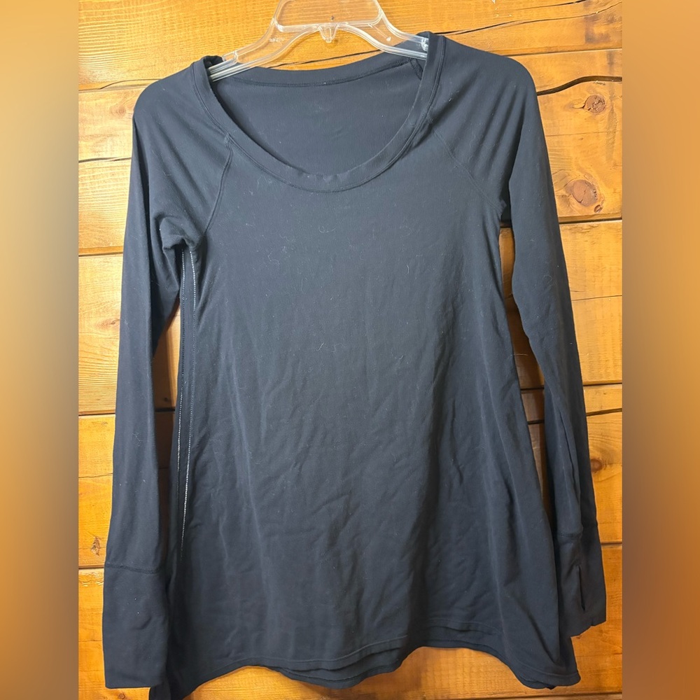 lululemon athletica Black Long Sleeve Top size 8